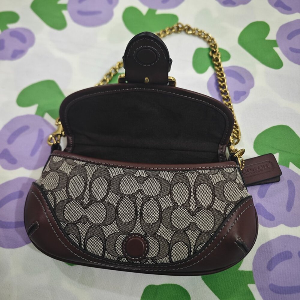 Coach Monogram Canvas Chain Bag - Picture 9 of 9